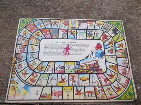 Antiguo Juego De Mesa Juego De La Oca Mexicano! - $ 100.00 en Mercado Libre