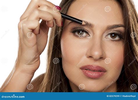 Eyebrows shaping stock image. Image of girl, isolated - 82579299