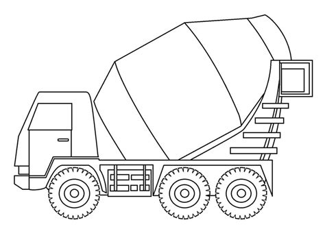 Construction Truck Coloring Page - Free Printable Coloring Pages for Kids