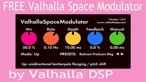 FREE Valhalla Space Modulator by Valhalla DSP - YouTube