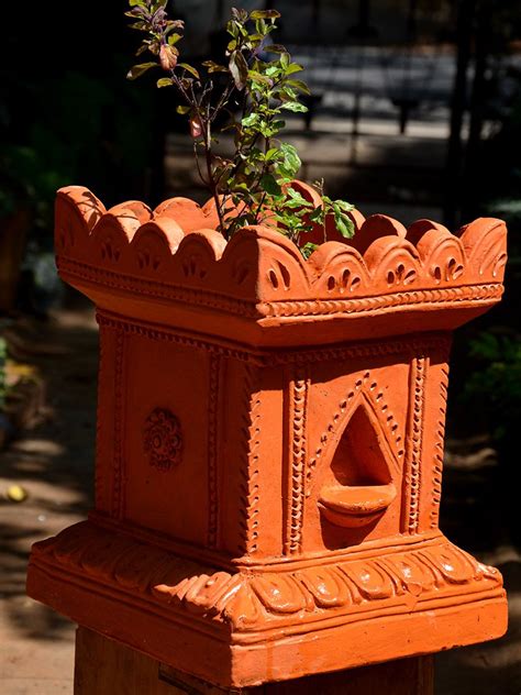 mudfingers.com - Tulasi Brindavanam | Tulasi plant, Tulsi, Decor