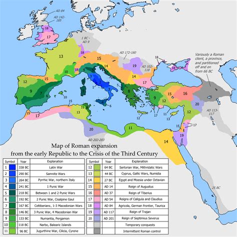 The Rise & Fall Of The Roman Empire: Every Year - Vivid Maps