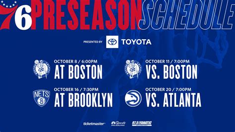 Sixers 2023 Preseason Schedule | Philadelphia 76ers | NBA.com