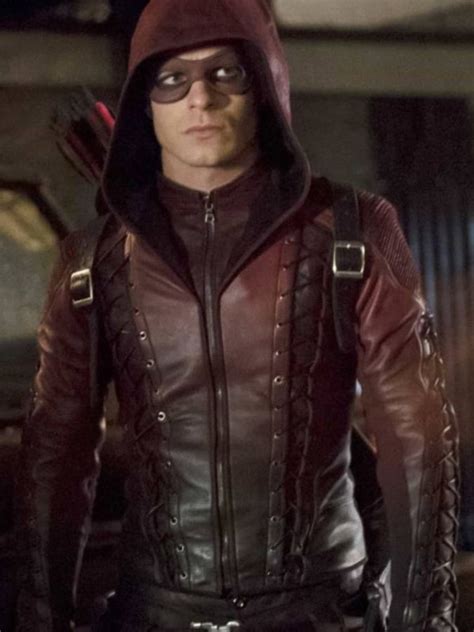 Roy Harper Arsenal Red Hooded Red Arrow Jacket - William Jacket | Arrow roy harper, Red arrow ...