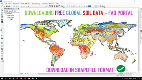 Downloading Free Global Soil Data | Shapefile | FAO - YouTube