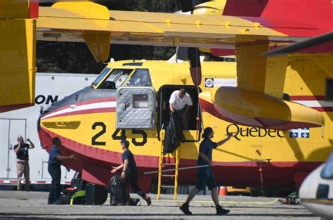 Photos: Back in LA from Canada, two Super Scooper firefighting aircraft ...