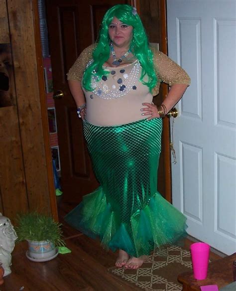 Plus Size Mermaid Halloween costume I made it myself! | Mermaid halloween, Mermaid costume ...