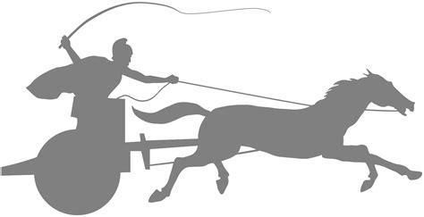 Roman Chariot Silhouette | Free vector silhouettes