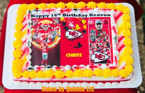 Kansas City Chiefs Cake | Happy 16th birthday, Cake, Birthday