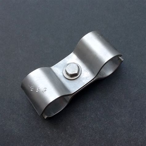 Aluminium Pipe Clamp Double Ports 34mm Diameter / 38mm X 3mm