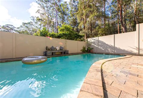 VogueWall Alumnium pool boundary wall on sloping ground Privacy Fences, Fencing, Pool Makeover ...