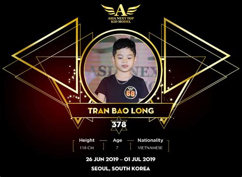 Model’s Name: Tran Bao Long -... - Asia Next Top Kid Model