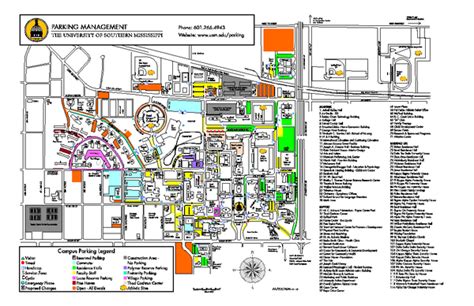 Southern Miss Campus Map – Map Vector