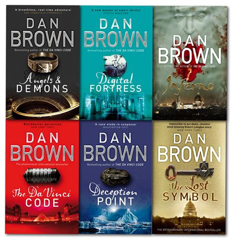 Dan Brown Robert Langdon Series 6 Books Collection Set Inferno, Lost ...