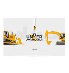 Under construction banner Royalty Free Vector Image