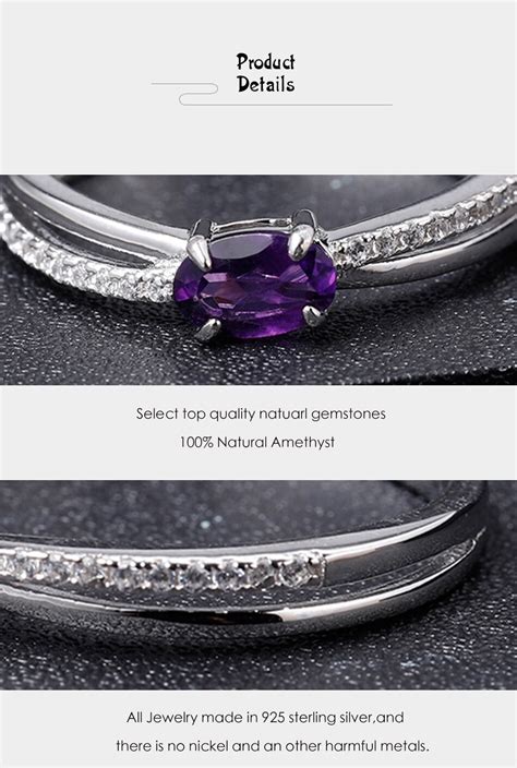 Natural Amethyst Birthstone Ring | Muduh Collection