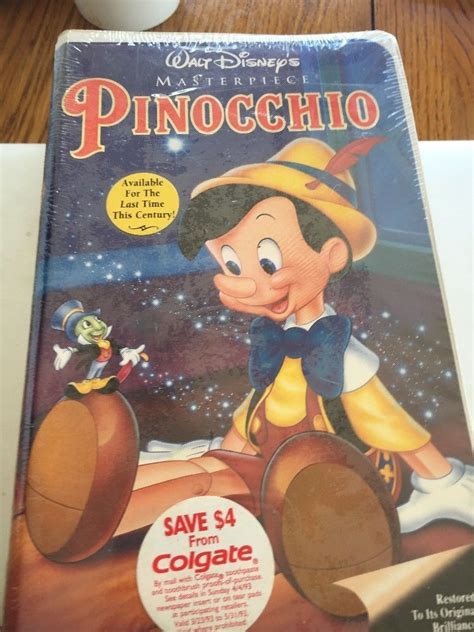 Walt Disney's Masterpiece Collection -Pinocchio VHS - Factory Sealed! - VHS Tapes