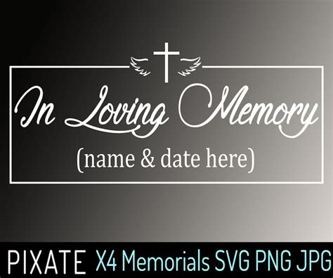 In Loving Memory SVG PNG JPG Memorial Clip Art Miscarriage | Etsy