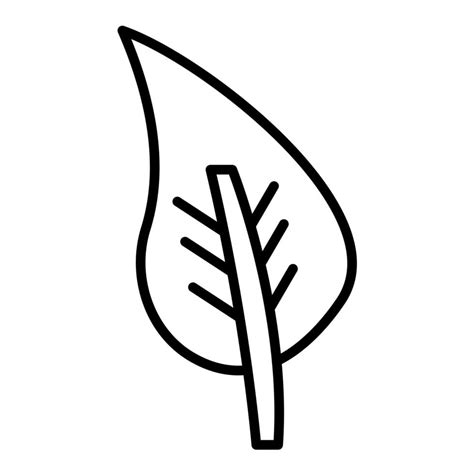 Leaf Line Icon 14689543 Vector Art at Vecteezy