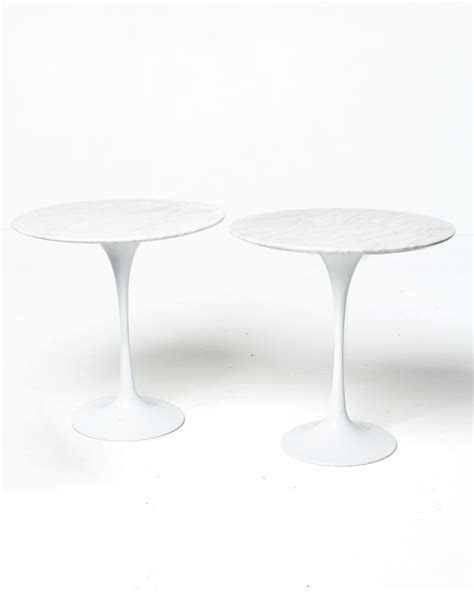 TB002 Motif Marble Tulip Side Table Prop Rental | ACME Brooklyn