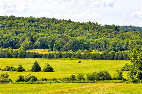 Rural country fields in the Midwest Missouri, landscape photography, canvas wrap, thin metal ...