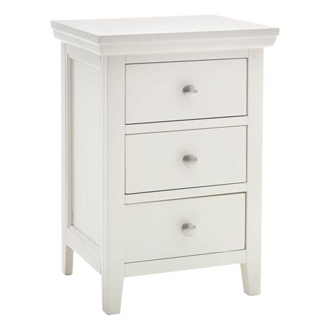 Venice Bedside 3 Drawer White (With images) | Bedside lockers, Bedroom ...