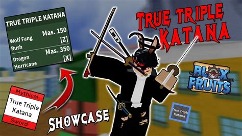 FINALLY!! TRUE TRIPLE KATANA SHOWCASE!! | Blox Fruits - YouTube