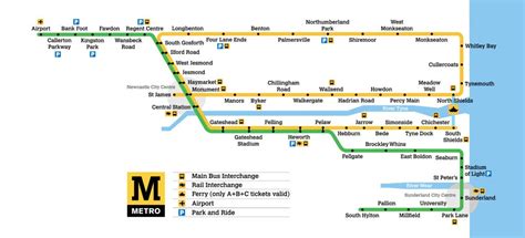 Tyne and Wear Metro – Metro maps + Lines, Routes, Schedules