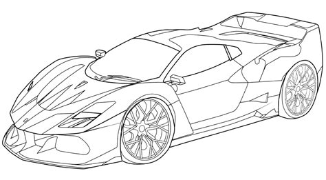 La Ferrari Coloring Pages