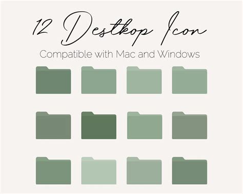 Green Desktop Folder Icon for Mac and Windows, Green Mac Folder Icon ...