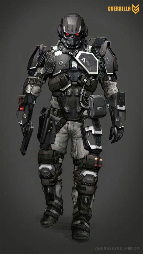 Concept art of the Helghast from Killzone Shadow Fall exclusive to the PlayStation 4 made by ...