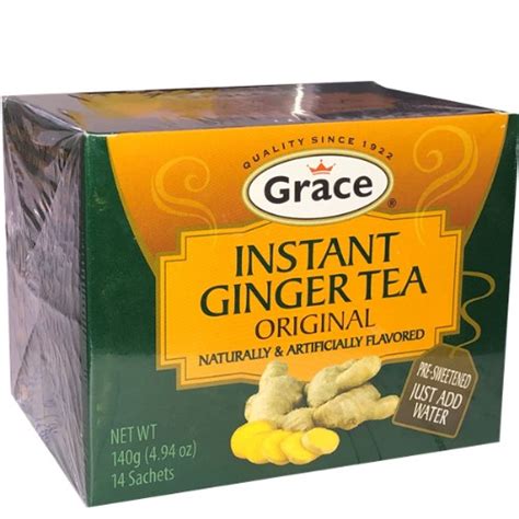 Grace Instant Ginger Tea 4.9 oz 14 Tea Bags: CUBANFOODMARKET.COM