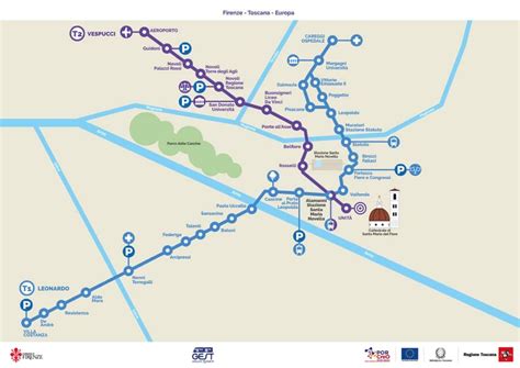 Florence Italy Tram Map