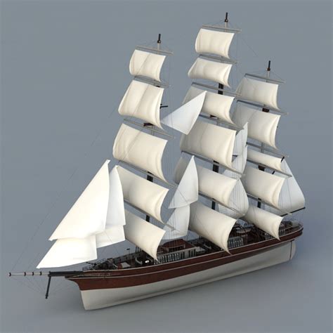 Historic Sailing Ship 3D model - Download Free 3D models