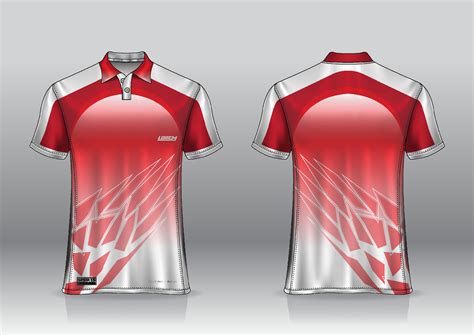 polo shirt jersey design for sports outdoor front and back view 6988498 Vector Art at Vecteezy