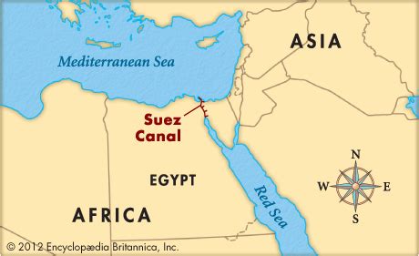 Where Is The Suez Canal Located On The World Map - Las Vegas Zip Code Map