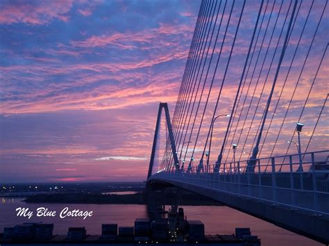 My Blue Cottage: Sunset over Charleston, SC