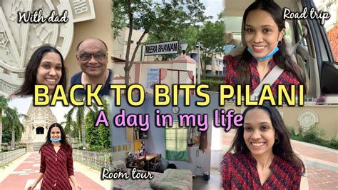 BITS Pilani Campus Tour | Girls Hostel BITS Pilani | My Hostel Room Tour | Back to College Vlog ...