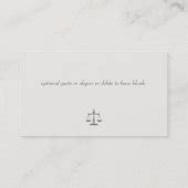 Attorney Business Card | Zazzle