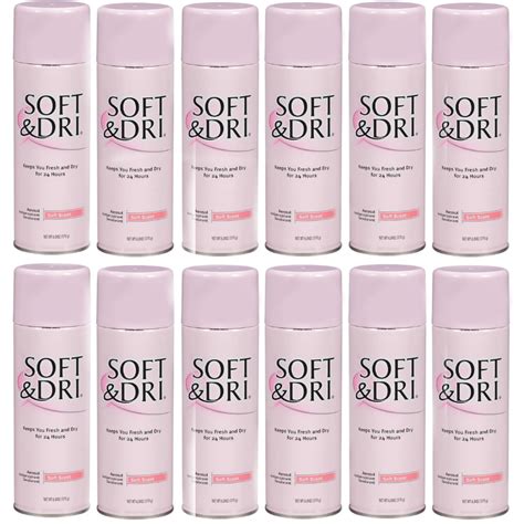 12 Pack Soft - Dri Aerosol Antiperspirant Deodorant, Soft Scent 6 oz Each - Walmart.com ...