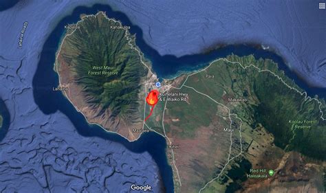 Hawaii Wildfire Update Map Shows Where Fire On Maui Is Spreading | Hot ...