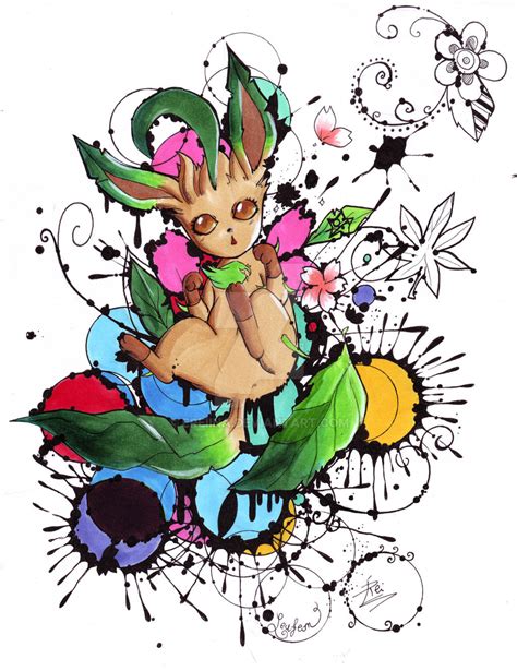 Leafeon - Espeon evolution - Pokemon by eREIina on DeviantArt