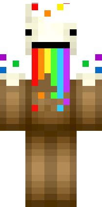 Rainbow Barfing Cake Skin | Minecraft Skins