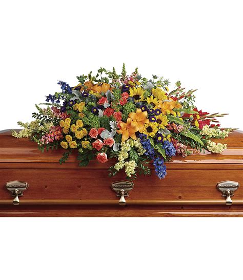 Colorful Reflections Casket Spray in Portland, ME | Harmon's Floral Company