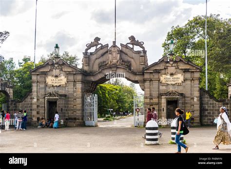 ADDIS ABABA, ETHIOPIA - SEP 29, 2011: Addis Abeba University, a state university in Addis Ababa ...