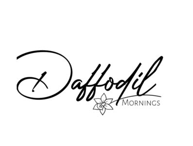 Minimal Logo Design | Daffodil Mornings Typography by Tanjil_logos on ...