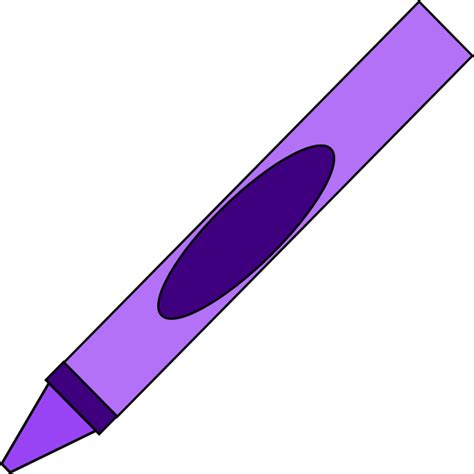 Purple Crayon Clip Art at Clker.com - vector clip art online, royalty ...