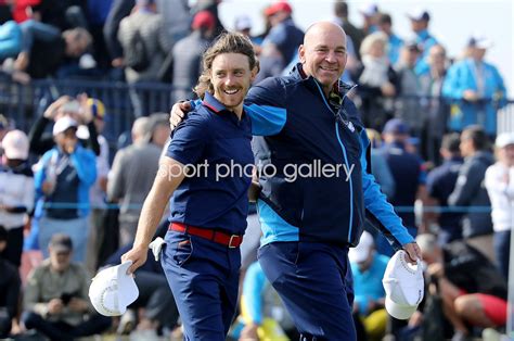 Captain Thomas Bjorn & Tommy Fleetwood 2018 Ryder Cup Images | Golf Posters