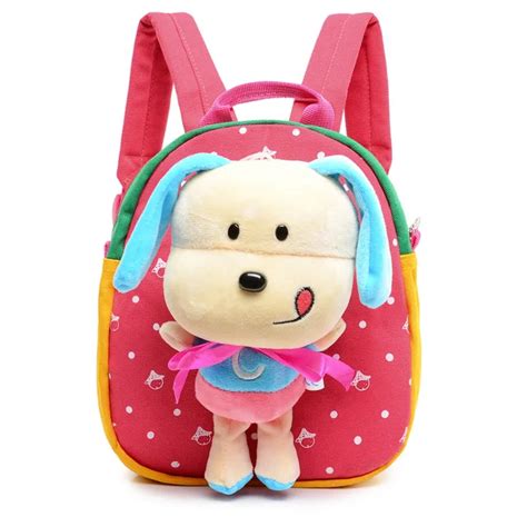 2017 Kids Animal New Cute Cartoon Puppy School Backpack Children Small Dog School Bag ...