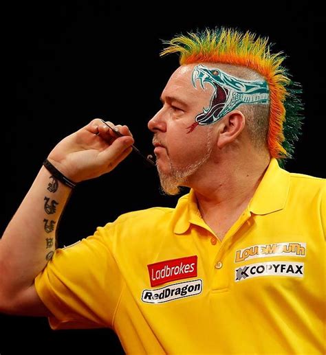 Ladbrokes.com World Darts Championship. Peter Wright's hair hits the bullseye! #Dragon #Mohawk ...